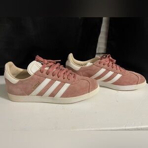 Adidas Women's Pink Suede Sneakers